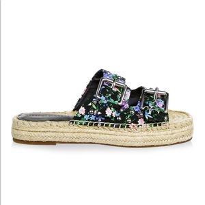 Rebecca Minkoff Floral silk Espadrille sandals